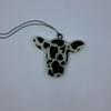 Cow Print Cow Long-lasting Car Freshener With Adjustable Hanger (Strawberry Buttercream) view 2