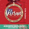Pawzity Veteran Ornaments - Veteran Gifts for Men - Military Christmas Ornament - Army Ornaments for Christmas Tree - US Military Gifts for Men - Wooden Ornament view 2