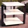 BIUBPW Open AV Cabinet Media Stand Audio Video Component Cabinet, Wooden Stereo Rack Corner Rack Audio Tower, Modern Entertainment Center Cabinet(White Maple) view 3