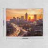 Tapestry Wall Hanging 30 X 40 in Decorates Tapestrys for Bedroom Atlanta City Sunset Landscape Wall Tapestry Soft Aesthetic Wall Decor Tapestries for Living Room Personalized Wall Blanket view 2