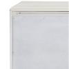 Acme Ansaldo Contemporary Wood Console Cabinet in Pearl White/Blue view 2