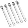5 Pcs 1/8 Teaspoon Measuring Spoons Mini Spoons Stainless Steel Measuring Spoons Small Dessert Spoons For Kitchen Family Cafe Scooping Spices Oil And Cooking Wine 1/8 tsp (Silver) view 1