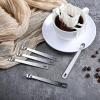 5 Pcs 1/8 Teaspoon Measuring Spoons Mini Spoons Stainless Steel Measuring Spoons Small Dessert Spoons For Kitchen Family Cafe Scooping Spices Oil And Cooking Wine 1/8 tsp (Silver) view 2