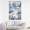 Tapestry Wall Hanging 30 X 40 in Decorates Tapestrys for Bedroom Snow Rat And Fox Wall Tapestry Soft Aesthetic Wall Decor Tapestries for Living Room Personalized Wall Blanket view 3