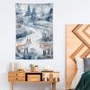 Tapestry Wall Hanging 30 X 40 in Decorates Tapestrys for Bedroom Snow Rat And Fox Wall Tapestry Soft Aesthetic Wall Decor Tapestries for Living Room Personalized Wall Blanket view 4