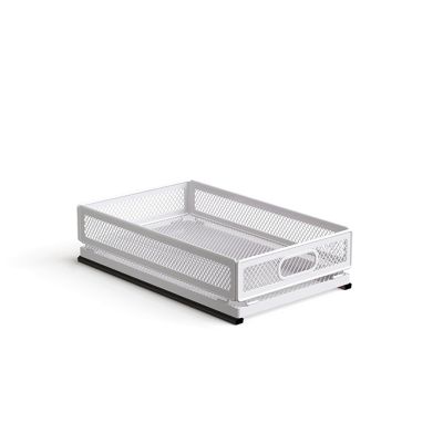 HEVOY Pull Out Cabinet Organizer, Slide Out Drawers Fixed with Adhesive Nano Film, Pantry Shelves Sliding Drawer Storage Organization for Kitchen/Bathroom/Bedroom (15.7*9.4*3.9inch/40*24*10cm)