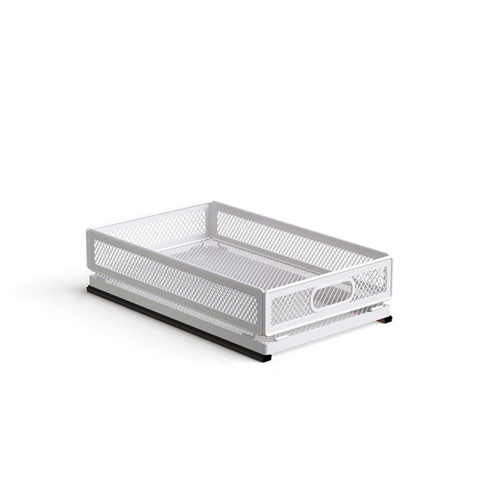 HEVOY Pull Out Cabinet Organizer, Slide Out Drawers Fixed with Adhesive Nano Film, Pantry Shelves Sliding Drawer Storage Organization for Kitchen/Bathroom/Bedroom (15.7*9.4*3.9inch/40*24*10cm)