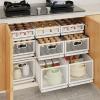 HEVOY Pull Out Cabinet Organizer, Slide Out Drawers Fixed with Adhesive Nano Film, Pantry Shelves Sliding Drawer Storage Organization for Kitchen/Bathroom/Bedroom (15.7*9.4*3.9inch/40*24*10cm) view 2