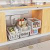 HEVOY Pull Out Cabinet Organizer, Slide Out Drawers Fixed with Adhesive Nano Film, Pantry Shelves Sliding Drawer Storage Organization for Kitchen/Bathroom/Bedroom (15.7*9.4*3.9inch/40*24*10cm) view 4