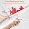 Waterprrof Mattress Protector Twin XL 39"x 80" for 7/8/9 inch Deep, Urine Pee Proof Breathable Soft Terry Mattress Pad Covers for College Dorm view 3
