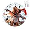AKAISOED Custom Personalized Photo Wall Clock Design Your Own Fashion PVC Clocks Upload Any Logo Text Image PVC Material Perfect Personalized Gift, Black, 11.8" view 2