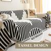 Colcover Sofa Cover Anti Cat and Dog Scratch Sectional Couch Covers Sofa Slipcovers Washable Sofa Furniture Protector Anti Slip Thickened (Black, 71X165(Four Seats)) view 3