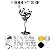 Aportif Metal Wall Art Wine Glasses, Metal Wine Bottle Wall Decorations, Cheers Art, Cup Decoration, Home Bar, Modern Artwork, Kitchen Decor, Dining Room Decor (Black, 53 x 25 in / 135 x 63cm) view 4