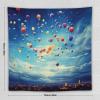 Tapestry Wall Hanging 30 X 40 in Decorates Tapestrys for Bedroom Fireworks Sky Wall Tapestry Soft Aesthetic Wall Decor Tapestries for Living Room Personalized Wall Blanket view 2