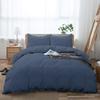 Saferay Green Steel Blue Duvet Cover Set California King Size 1 Duvet Cover with 2 Pillow Shams 3-Pc Comforter Cover with Zipper Closure & Corner Tie 100% Egyptian Cotton (104x98 Inch, Steel Blue) view 1