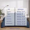 Saferay Green Steel Blue Duvet Cover Set California King Size 1 Duvet Cover with 2 Pillow Shams 3-Pc Comforter Cover with Zipper Closure & Corner Tie 100% Egyptian Cotton (104x98 Inch, Steel Blue) view 2