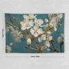 Tapestry Wall Hanging 30 X 40 in Decorates Tapestrys for Bedroom Almond Blossom Wall Tapestry Soft Aesthetic Wall Decor Tapestries for Living Room Personalized Wall Blanket view 2
