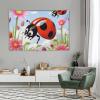 LMNGH Tapestry Wall Hanging 30 X 40 in Decorates Tapestrys for Bedroom Cartoon Ladybug Flower Wall Tapestry Soft Aesthetic Wall Decor Tapestries for Living Room Personalized Wall Blanket view 4