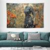 Tapestry Wall Hanging 30 X 40 in Decorates Tapestrys for Bedroom Early Summer Garden Wall Tapestry Soft Aesthetic Wall Decor Tapestries for Living Room Personalized Wall Blanket view 3