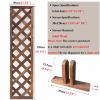 Elitix 120cm Room Wooden Divider Slats for Indoor Outdoor, can DIY Privacy Screen Fence for Patio, Pets Hallway Divider Panel with Mesh, Freestanding view 2