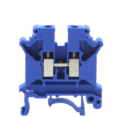 Din Rail Universal Terminal Block UK-5N Blue Screw Type Electric Terminals Block Wire Cable Connector 41A(UK-5N (10pcs))
