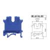 Din Rail Universal Terminal Block UK-5N Blue Screw Type Electric Terminals Block Wire Cable Connector 41A(UK-5N (10pcs)) view 4