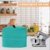 Lsrtoss Stand Mixer Cover, Turquoise Farmhouse Kitchen Mixer Covers for Accessories with Pockets, Modern Pure Turquoise Kitchen Mixer Cover Compatible with 5-8 Quart Mixers, M view 4