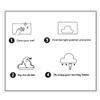 SagaSave 4 Colors Optional Cloud Magnetic Wall Key Holder - Easy to Mount Adhesive sticker - Powerful Magnets Keep Keychains and Loose Keys Securely in Place for Wall Door(White) view 4
