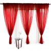 Amunpitic Semi Sheer Window Curtains, 2 Panels Sheer Curtains, Window Drapes for Kids Room, Sheer Window Curtain, Transparent Curtain for Yard, Patio, Villa, Parlor view 2