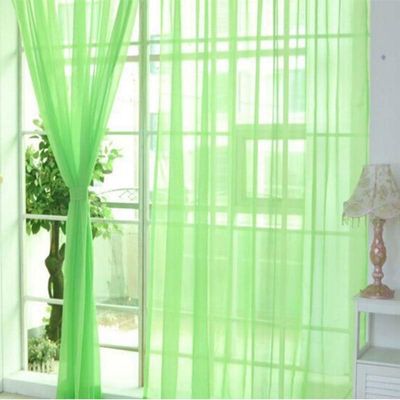 Amunpitic Semi Sheer Window Curtains, 2 Panels Sheer Curtains, Window Drapes for Kids Room, Sheer Window Curtain, Transparent Curtain for Yard, Patio, Villa, Parlor