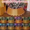 Christmas Tree Collar with Lights Christmas Tree Ring Prelit Tree Base Collars with 17 Light Modes for Artificial Xmas Pencil Trees Decorations, 24 Inch, Gold view 4