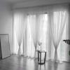 Amunpitic Semi Sheer Window Curtains, 2 Panels Sheer Curtains, Window Drapes for Kids Room, Sheer Window Curtain, Transparent Curtain for Yard, Patio, Villa, Parlor view 4