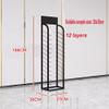 GRRICEPL Metal Ceramic Tile Display Rack, Building Material/Floor PorcelainBlack Display Shelf, Multi-Tier Sample Display Rack(30x27x188cm) view 2