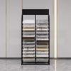 GRRICEPL Metal Ceramic Tile Display Rack, Building Material/Floor PorcelainBlack Display Shelf, Multi-Tier Sample Display Rack(30x27x188cm) view 4