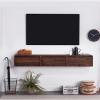 Bedroom Living Room Background Wall-Mounted TV Cabinet TV Cabinet Organizer Unit Practical TV Cabinet for Storage Items Decoration Furniture(150 * 25 * 25cm) view 2