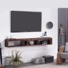 Bedroom Living Room Background Wall-Mounted TV Cabinet TV Cabinet Organizer Unit Practical TV Cabinet for Storage Items Decoration Furniture(150 * 25 * 25cm) view 4