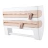 Sonew WallMounted Storage Rack for Kitchen Sauce Bottles, Paper Towel Holder, Foil and Cling Film Cutter, Compact Kitchen Organizer in Grey ABS, Size 39 X 10 X 24 Cm (Khaki), Sonewsa6kyn79og-03 view 1