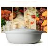Casserole Clay Pot 50oz Saucepan White Ceramic Dry Bowls Soup Crock 1500ml Heat-resistant Cook (white DR25) view 3