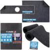Drymate Shelf & Drawer Liners Size 11"x50" 2-Pack, XL Under Sink Mat Size 24"x59", Dish Drying Mat Size 19"x24" & Faucet Splash Mat 18" x 4.33", w/ 2.5" Hole, Charcoal Color, USA Made, 4 Item Bundle view 1