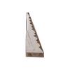 Creative Co-Op Round Paper Folding Honeycomb Trees with Gold Glitter, Cream, Set of 3 view 2