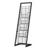 Metal Magazine Rack with Wide Base - 4/5 Levels, Floor Standing Magazine Holder Baskets for Books, Newspapers, Tablets in Home or Office view 1