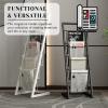 Metal Magazine Rack with Wide Base - 4/5 Levels, Floor Standing Magazine Holder Baskets for Books, Newspapers, Tablets in Home or Office view 2