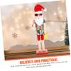 Cabilock Hawaiian Themed Nutcracker Christmas Decor for Home Tabletop Ornament for Holiday Cheer for Friends and Nutcracker Collectors view 2