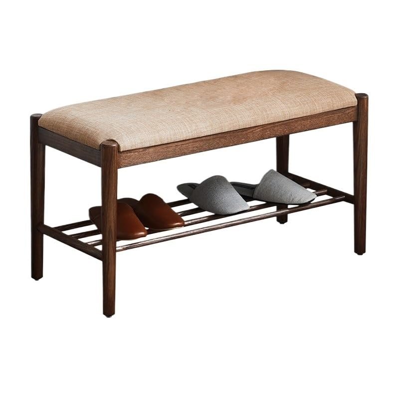 SABALON Foot Stools ottoman Shoe Bench Nordic Solid Wood Shoe Changing Stool Shoe Rack Home Entrance Door Cushion Soft Pack Can Sit At Home Shoe Changing Stool Shoe Changing Stool(B)