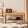 SABALON Foot Stools ottoman Shoe Bench Nordic Solid Wood Shoe Changing Stool Shoe Rack Home Entrance Door Cushion Soft Pack Can Sit At Home Shoe Changing Stool Shoe Changing Stool(B) view 4