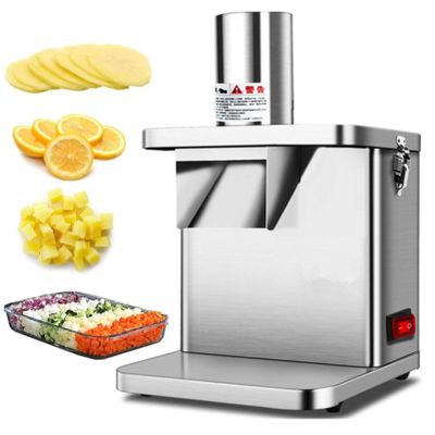 XQZMZSCP Commercial Vegetable Dicer Electric Fruit Dicing Machine Heavy Duty Stainless Steel Electric Carrot Potato Onion Granular Cube Cutting