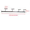 Wall-mounted Headwear Holders Hat Display Stand, Metal Retail Wig Or Hat Display Stand,4 Tier Adjustable Baseball/Cowboys Hat Display Stand,for Retail Store/Clothing Store view 2