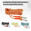 JUSHZ Washing Line Rope Clotheslines Clothesline Clothes Line for Outdoors Clothes Lines for Outside Heavy Duty Strong Thick Drying Rope Home Balcony Anti-Slip Thick Nylon (100m,Black) view 4