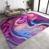 3x5 Area Rugs Abstract Liquid Acrylic Paint Art Kids Play Rug, Colorful Design Throw Rugs Bedroom Soft for Coffee Shop Living Room Under Table Game Room view 1