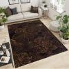 4x5 Area Rugs Black and Gold Pattern Design Boys Rugs for Bedroom, Luxury Abstract Art Creation Kids Room Rug Soft Fuzzy Washable for Living Room Game Room Coffee Table view 2